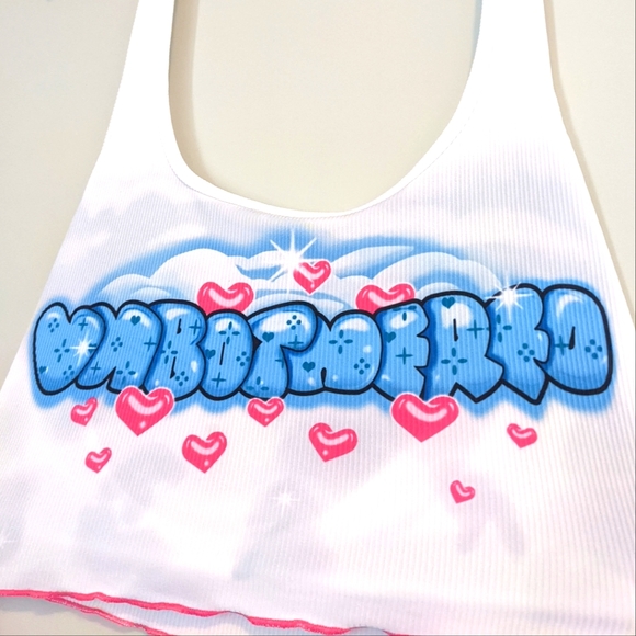 Emmiol "Unbothered" Halter Crop Top - Picture 2 of 4